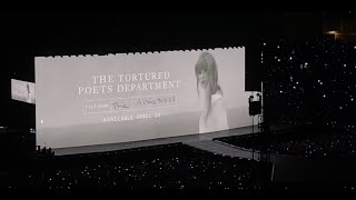 Taylor Swift Announces The Albatross Variant of TTPD at ERAS TOUR SYDNEY N1 [upl. by Dorothea]