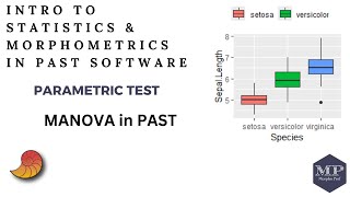 24 Parametric Test MANOVA in PAST Software [upl. by Chin]