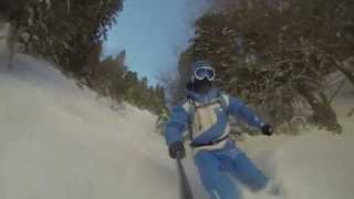 artouste freeride 03022013 gopro [upl. by Noillimaxam]