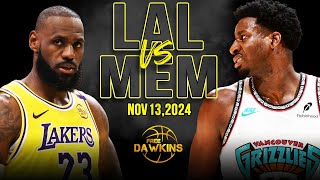 Los Angeles Lakers vs Memphis Grizzlies Full Game Highlights  Nov 13 2024  FreeDawkins [upl. by Niuqram]