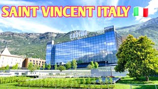 July 2023 Title Saint Vincent Italy 🇮🇹 Valle Di Aosta walking 🚶‍♀️ tour [upl. by Tekla]