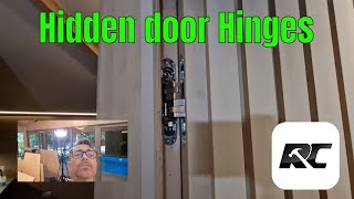 Hidden door Hinges used in feature walls and panelling [upl. by Aicekal331]