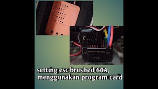 Setting esc surpass hobby 60A menggunakan program card surpass hobby [upl. by Imefulo]