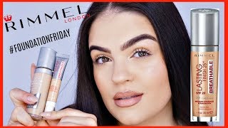 NEW Rimmel Lasting Finish 25HR Breathable Foundation REVIEW [upl. by Kcir]