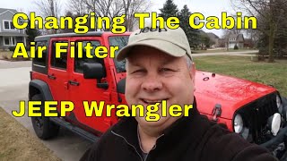 How To Change the Cabin Air Filter on a JEEP Wrangler [upl. by Hareehat]