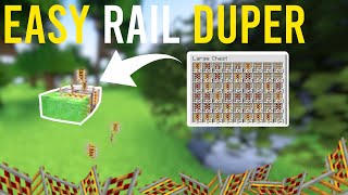 BEST RAIL DUPE FARM 121 Minecraft tutorial  28000H [upl. by Htial]