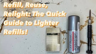 ST Dupont Lighter Maintenance Learn the REFILL RITUAL in Minutes ✨🔥 [upl. by Thetes]