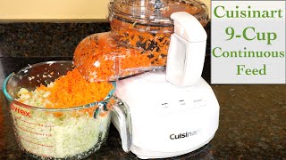 Cuisinart 9 Cup Continuous Feed Food Processor Review [upl. by Alael378]