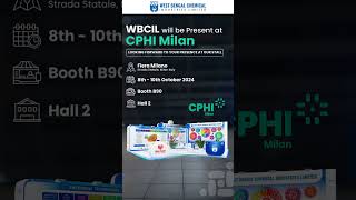 Join WBCIL at CPhI Milan 2024 Discover Our Innovations shorts [upl. by Moth294]