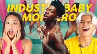 Koreans React To Lil Nas X  INDUSTRY BABY amp MONTERO Call Me By Your Name  PEACH KOREA [upl. by Auqenat]