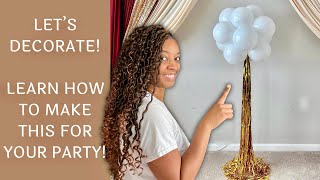 Simple Easy DIY Balloon Decoration For Parties [upl. by Wiles]