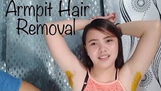 HOW TO REMOVE ARMPIT HAIR  kilikili wax  EPILIN HOT WAX [upl. by Ninos]