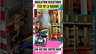 Insulation Resistance Test of LV Busbar shorts youtubeshorts [upl. by Annoval]