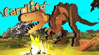 Attack of the Cardboard DINOSAURS  Card Life Gameplay [upl. by Reseda]