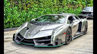 LAMBORGHINI VENENO  750 HP LAMBO KING  Driving  SOUND  Delivery to Lamborghini Miami [upl. by Anewor991]