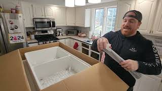 Farmhouse Sink Review  Deer Valley DV1K0068  Unboxing and Review [upl. by Himelman]