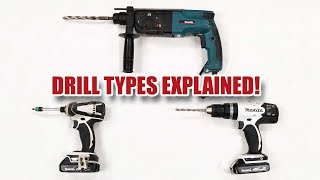 Impact Driver vs Combi Drill vs SDS Drill  whats the difference [upl. by Amliw]