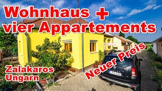 WOHNHAUS UND VIER APPARTEMENTS IN ZALAKAROS UNGARN [upl. by Asserrac]