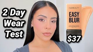 Huda Beauty Easy Blur Foundation 2 Day Wear Test [upl. by Ajaj87]