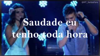 Michel Teló part Paula Fernandes  Se Tudo Fosse Fácil letraslyrics [upl. by Lienad31]