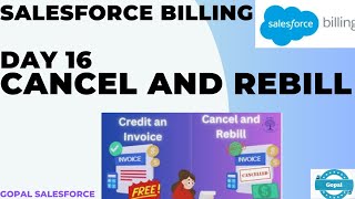 Day 16  CANCEL AND REBILL  SALESFORCE BILLING  INVOICE STATUS DRAFT OR INVOICE STATUS  POSTED [upl. by Notfilc]