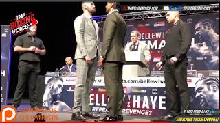 TONY BELLEW VS DAVID HAYE STARE DOWN FIGHT WEEK FACE OFF [upl. by Gilmer]