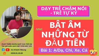 Dạy Trẻ Chậm Nói  Trẻ Tự Kỷ Bật Âm Những Từ Đầu Tiên  An Khánh Nhung [upl. by Odranreb461]