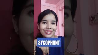 SYCOPHANT english learnenglish knowledge englishvocabulary subscribe [upl. by Ahgem]