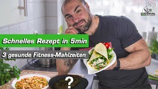 Schnelle und gesunde Fitness Mahlzeiten in 5min  Thunfisch Wrap [upl. by Thomson]