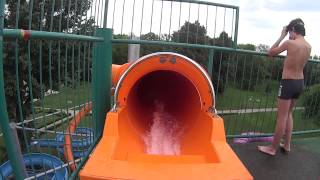 Very Fast Water Slide at Palatinus Aquapark [upl. by Ydnab]