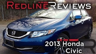 2013 Honda Civic Review Walkaround Exhaust Test Drive [upl. by Ariaic]