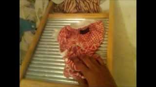 How To Wash Clothes On A Washboard [upl. by Stubbs]