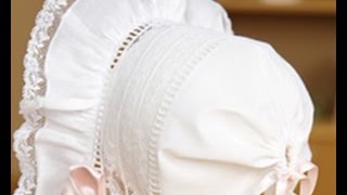 How To Make an Heirloom Baby Bonnet with Kathy McMakin on It’s Sew Easy 8012 [upl. by Assin]