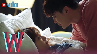 W  EP 7  Lee Jong Suk amp Han Hyo Joo Cuddling in Bed  Korean Drama [upl. by Hedveh355]