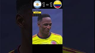 Argentina Vs Colombia 2021 Copa America Semi final Penalty shootout football youtube shorts [upl. by Pelagias]