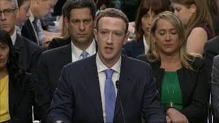 Im sorry Mark Zuckerberg tells US Congress over Facebook data breach  ITV News [upl. by Nnylyma]