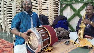 Pride and Happiness Playing Thavil with Nadaswaram amp Saxophone talas changing happyThavilRaja [upl. by Anitsim]