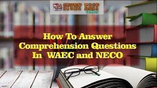 HOW TO ANSWER COMPREHENSION QUESTION PART ONE [upl. by Ravi]