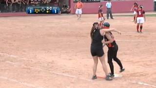 22 Tori Blumenstein of Poynette with a 2run RBI at 2012 WIAA Softball Div 3 Final [upl. by Staffan]