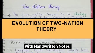 TwoNation Theory  Ideology of Pakistan  Partition of Subcontinent Part I [upl. by French]