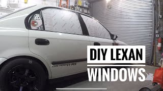 DIY lexan windows in my Civic [upl. by Wilfrid688]