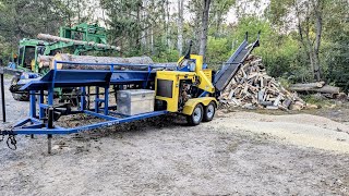 FIREWOOD PROCESSING WITH A DYNA PRODUCTS SC16 [upl. by Joachima]