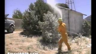 Compressed Air Foam Systems CAFS  AmeriCAFS Portable FireFighting System Demo Video [upl. by Atnwahsal]