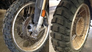 Michelin Anakee Wild Real World Adventure Tire Video Review [upl. by Dnomra]