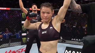 UFC 275 Zhang Weili Octagon Interview [upl. by Lucia259]