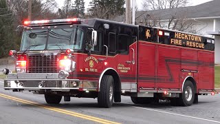 Hecktown Volunteer Fire Company Rescue 5341 Responding 1424 [upl. by Lazor218]