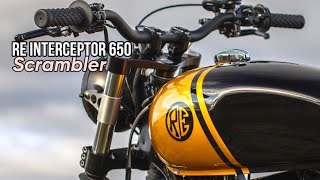 ROYAL ENFIELD Interceptor 650 Custom “Scrambler” by SOMotoco [upl. by Eniamzaj]