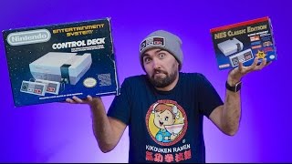 NES classic vs ORIGINAL Nintendo Unboxing [upl. by Eneri]