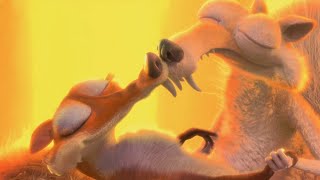 Scrat and Scratte kiss scene  Ice Age 3 4k [upl. by Lyrradal421]