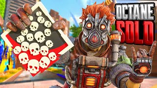 SOLO Octane 21 KILLS and 4400 Damage Apex Legends Gameplay Season 19 [upl. by Idmann]